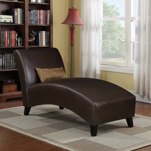 Handy Living 340CL-DAB19-084 Chaise Lounge Renu Leather Chair