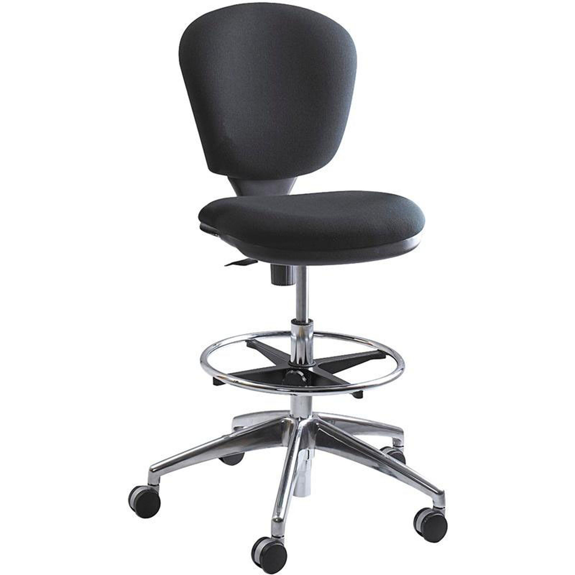 Safco 3442BL Metro Extended Height Swivel/Tilt Chair, 22-33 Seat Height, Black/Fabric