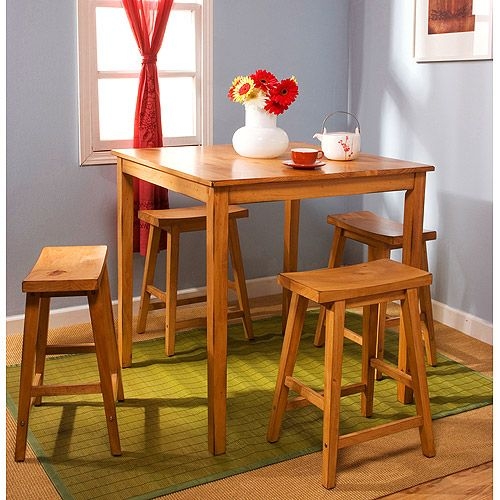 Belfast 5 Piece Counter Height Dining Set Finish: Rustic Oak
