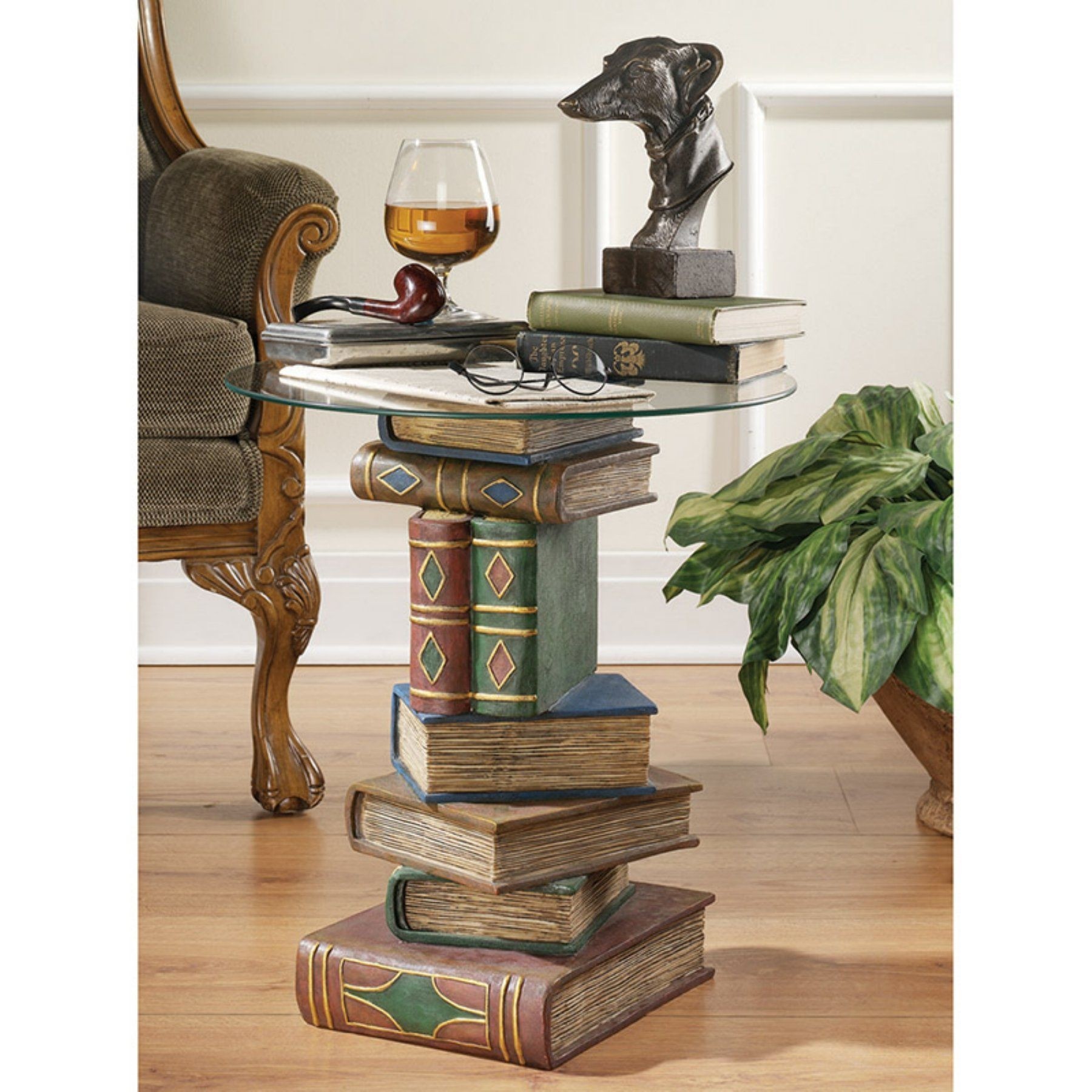 Stacked Volumes Sculptural End Table