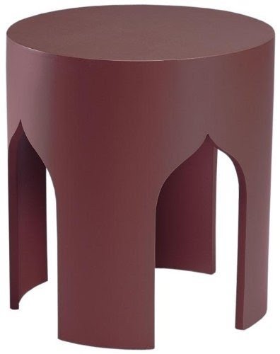 Macau Accent Table, 17"Hx15.75"W, PURPLE