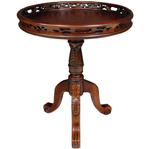 Oriental Furniture Queen Victoria Round Occasional Table