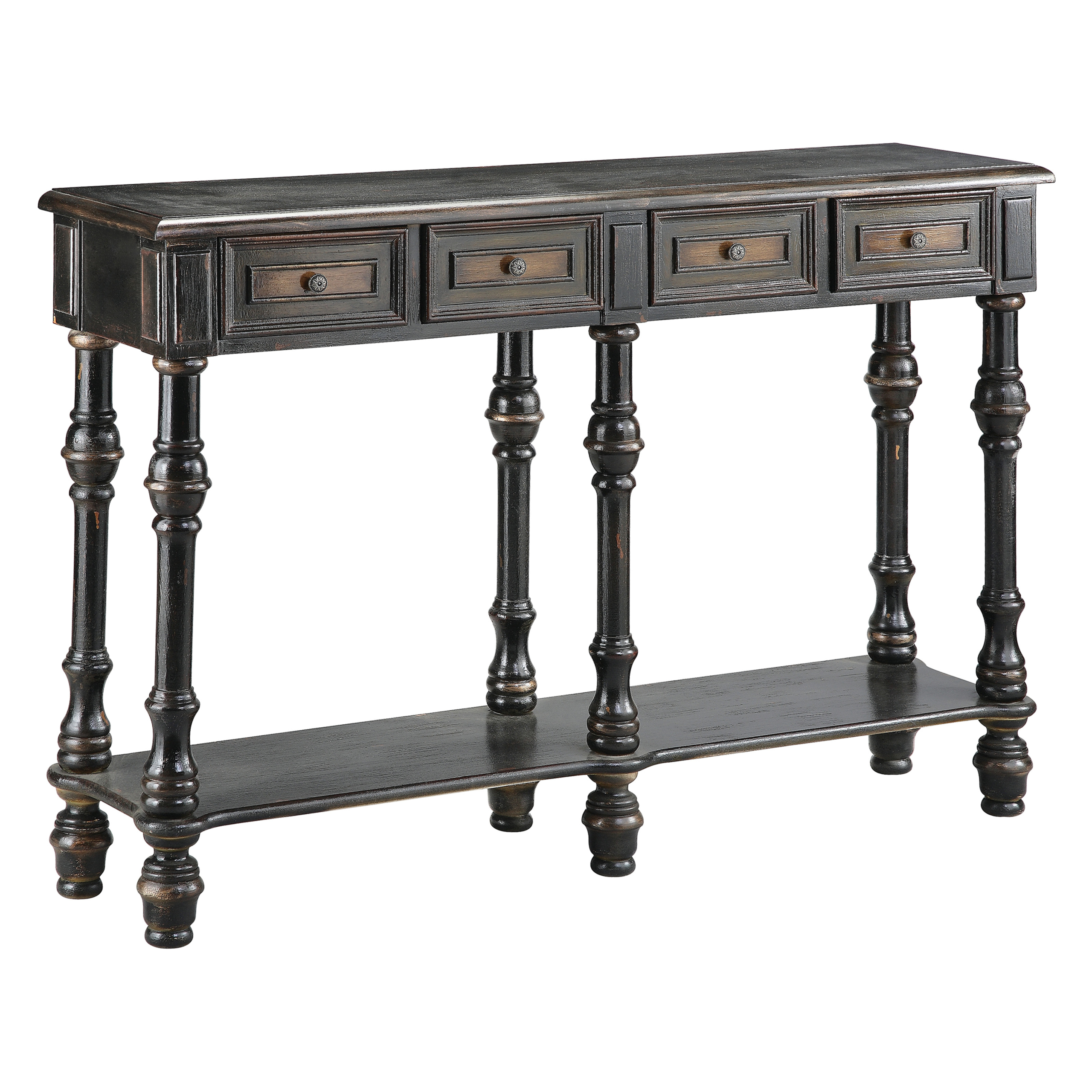 Stein World Brownstone 4 Drawer Console Table