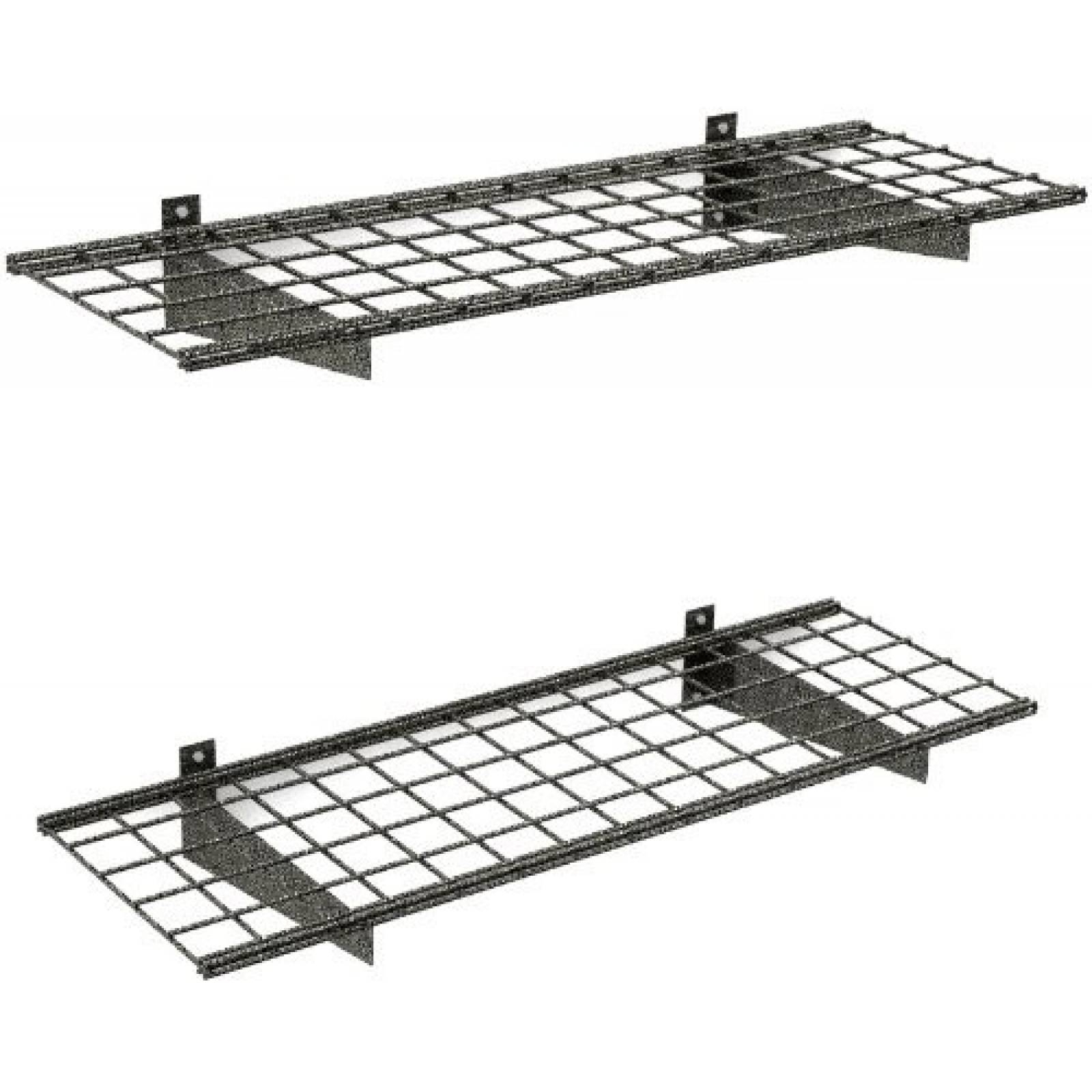 HyLoft 00651 45-Inch by 15-Inch Wall Shelf,Hammertone, 2-Pack