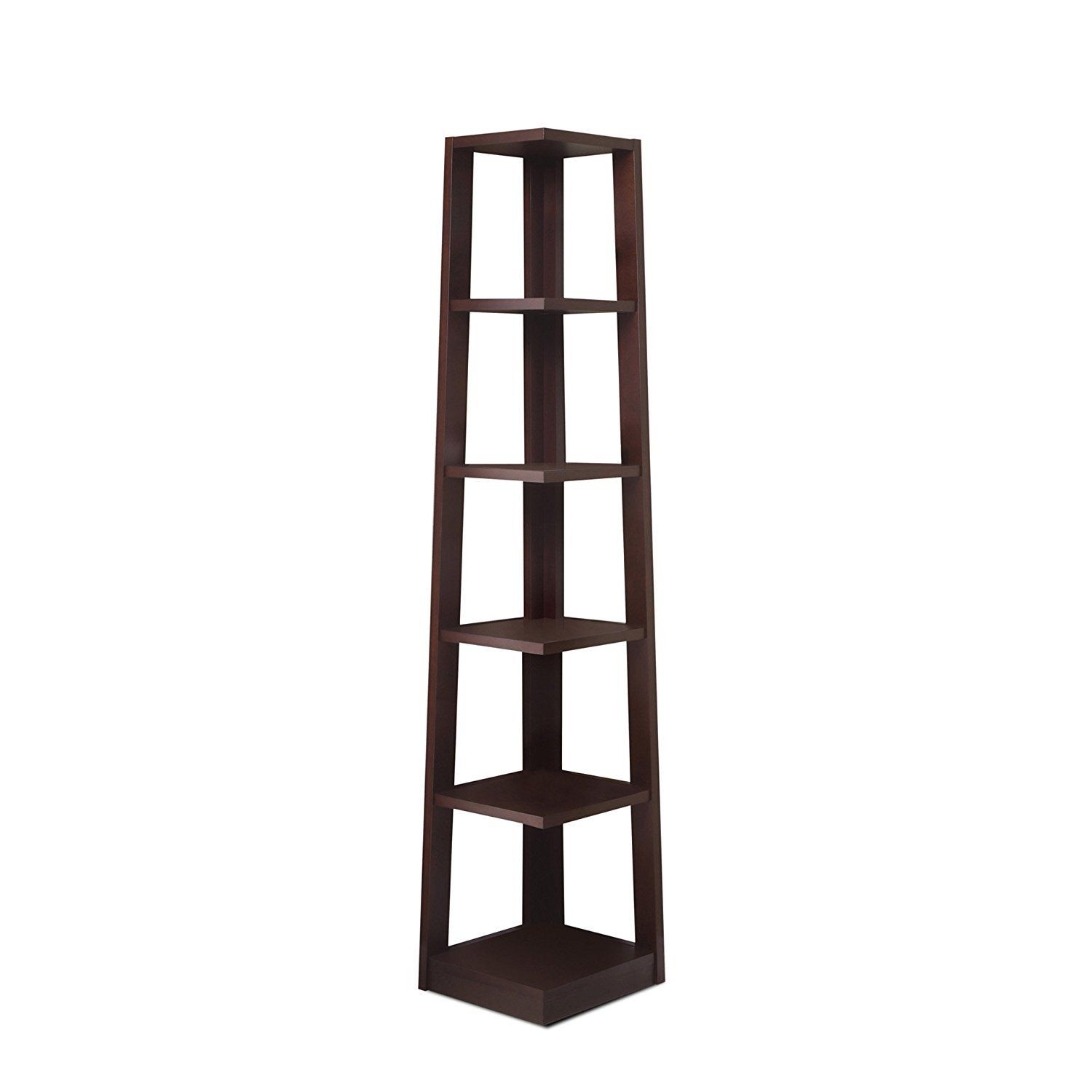 Poundex Modello Book Shelf, Walnut