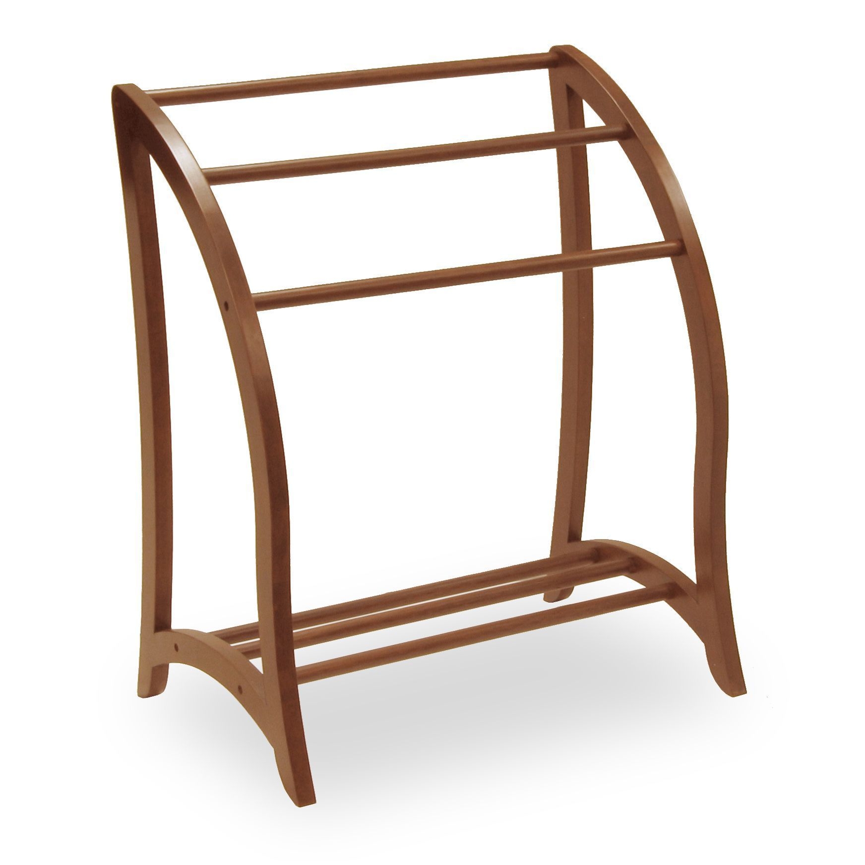 Winsome Wood Blanket Rack, Antique Walnut