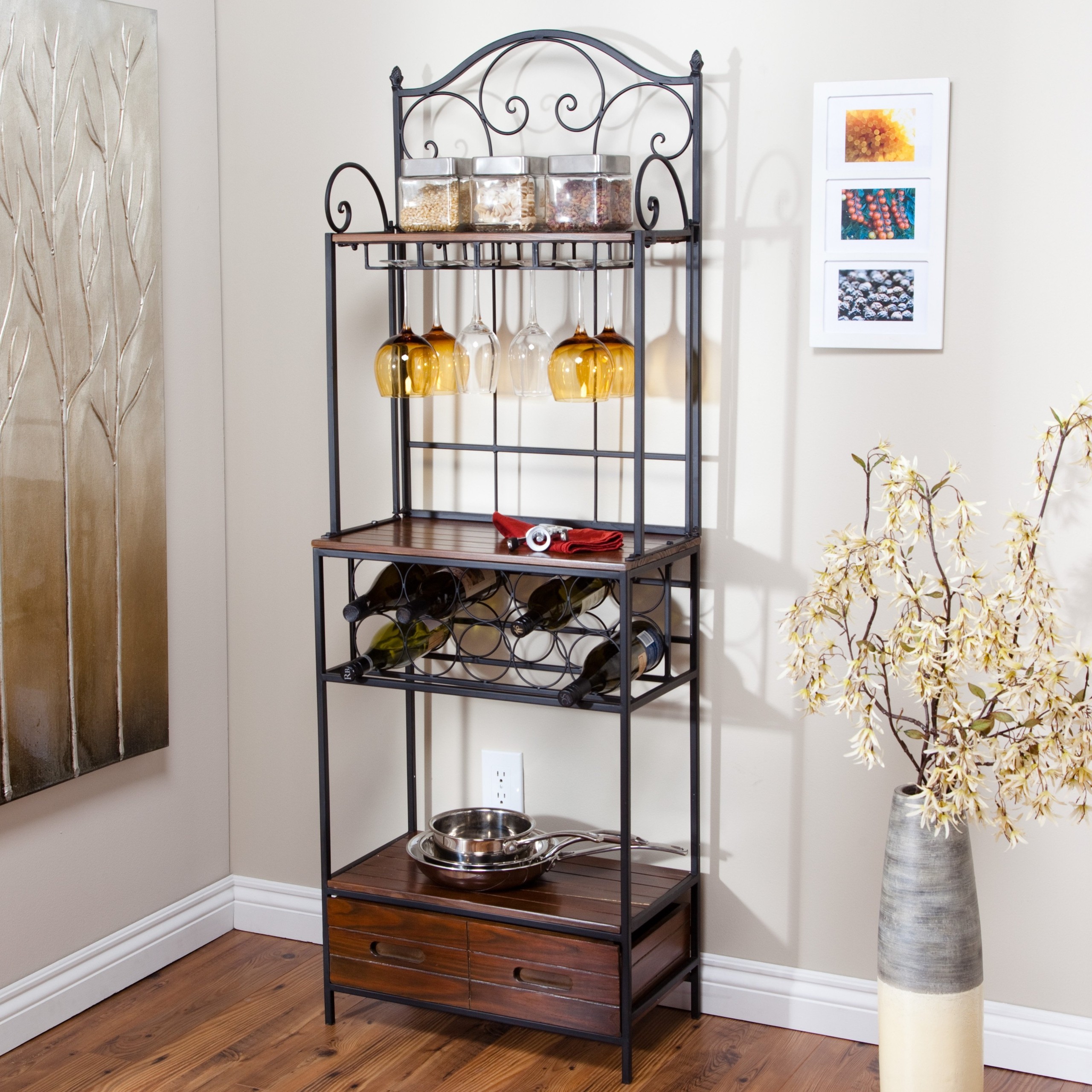 Belham Living Anders Driftwood Bakers Rack