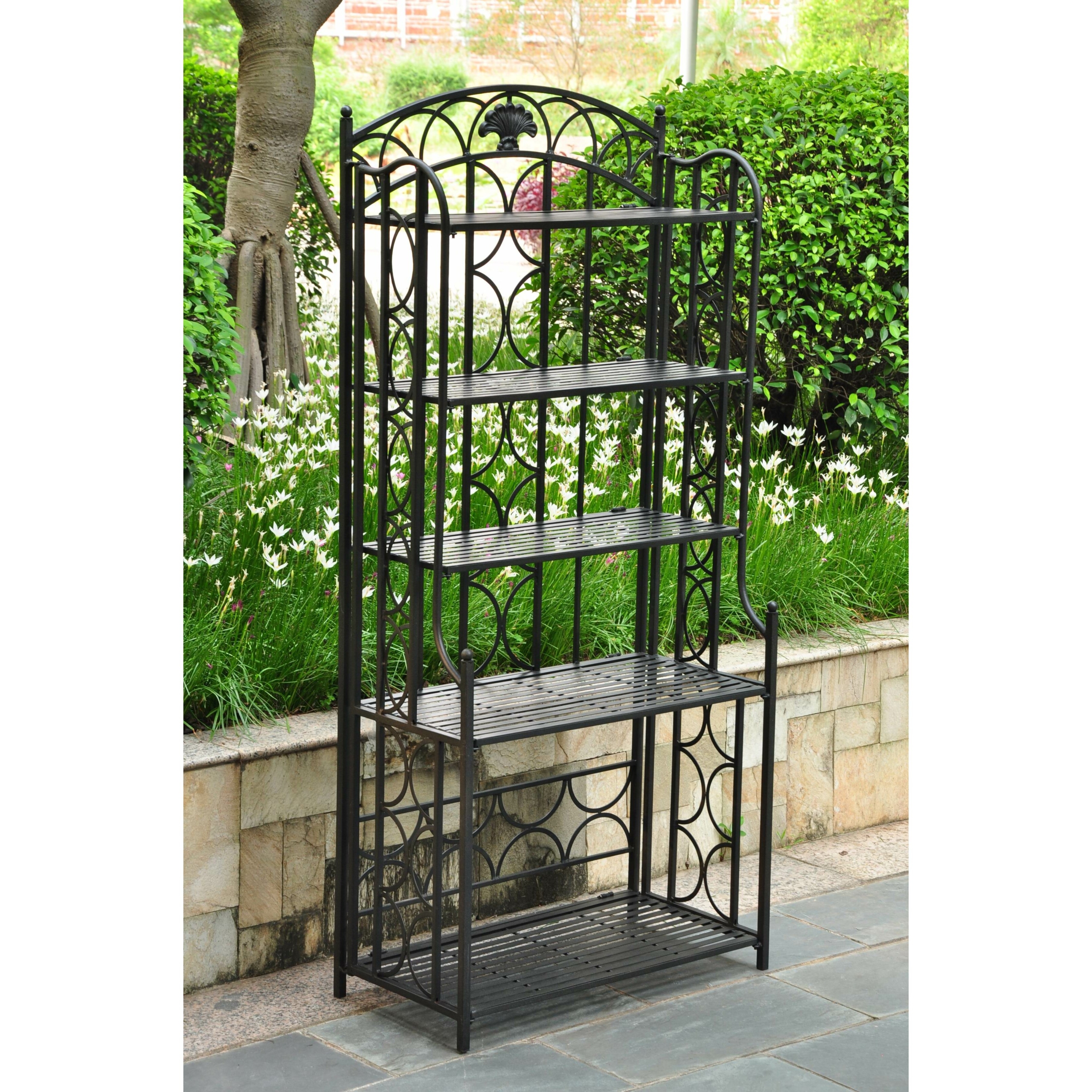 Iron Five-Tier Bakers Rack