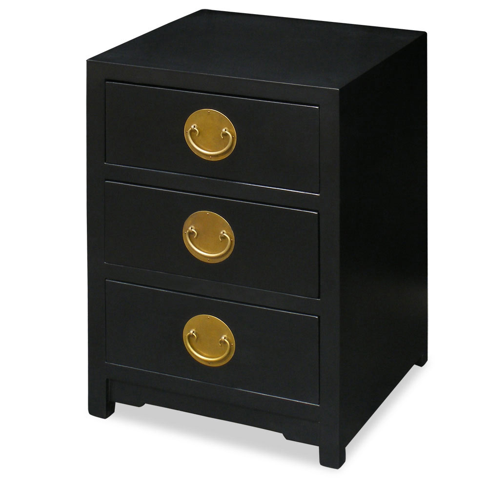 Petite Ming Design Elmwood Chest of Drawers - Black