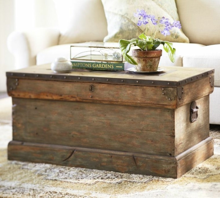 Rebecca Wood Metal Banded Trunk