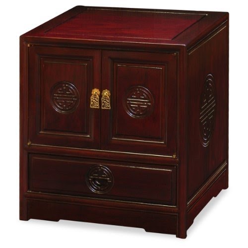 Rosewood Longevity Design Nighstand Cabinet - Cherry