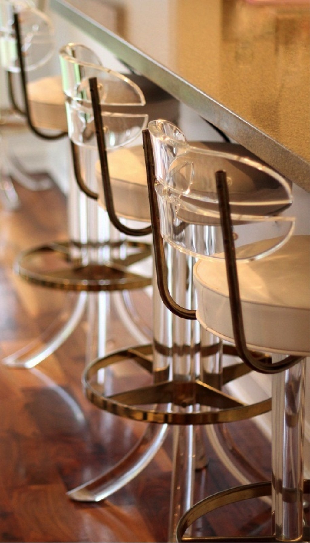 Lucite bar stools