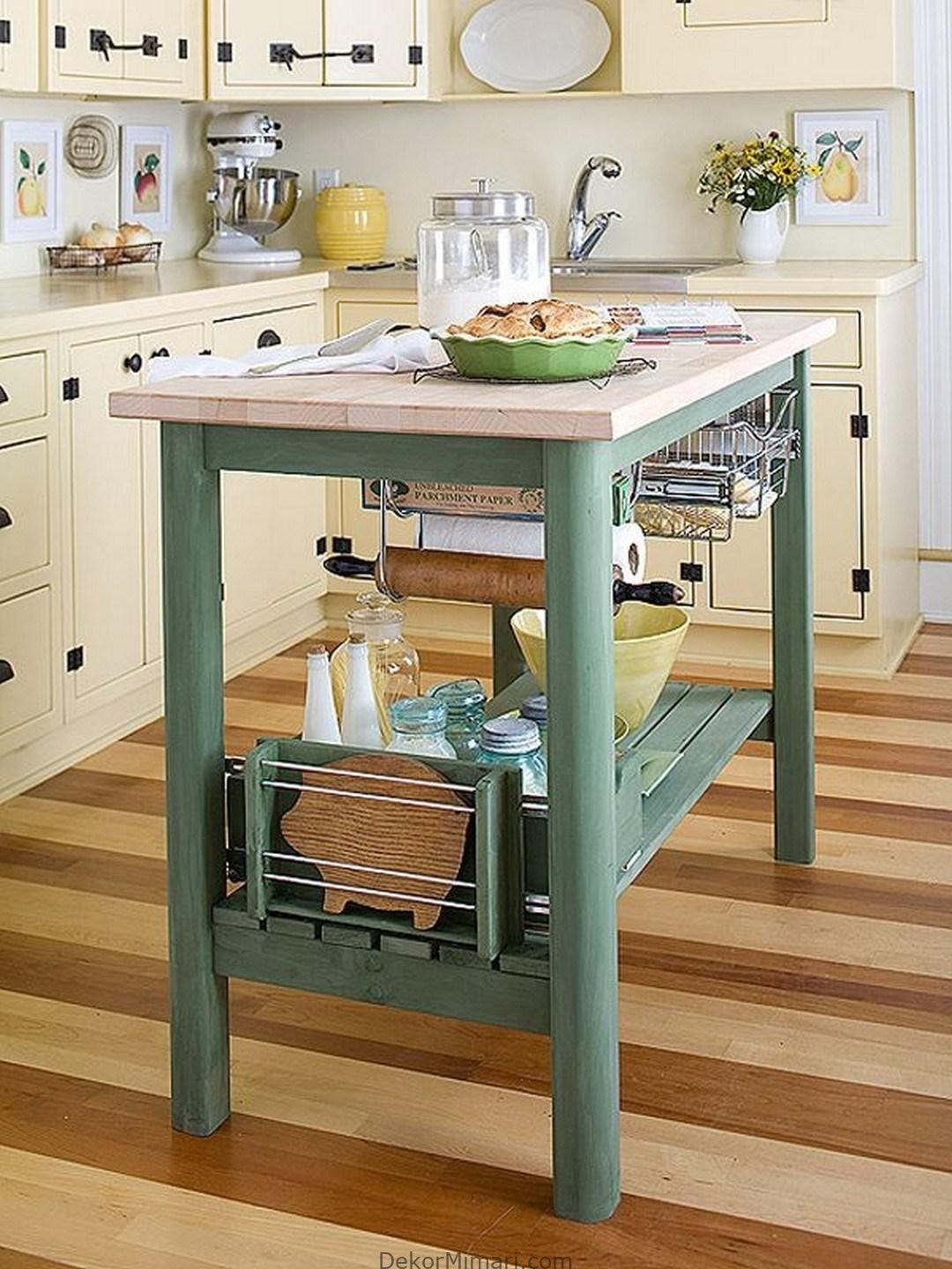 Kitchen table with storage