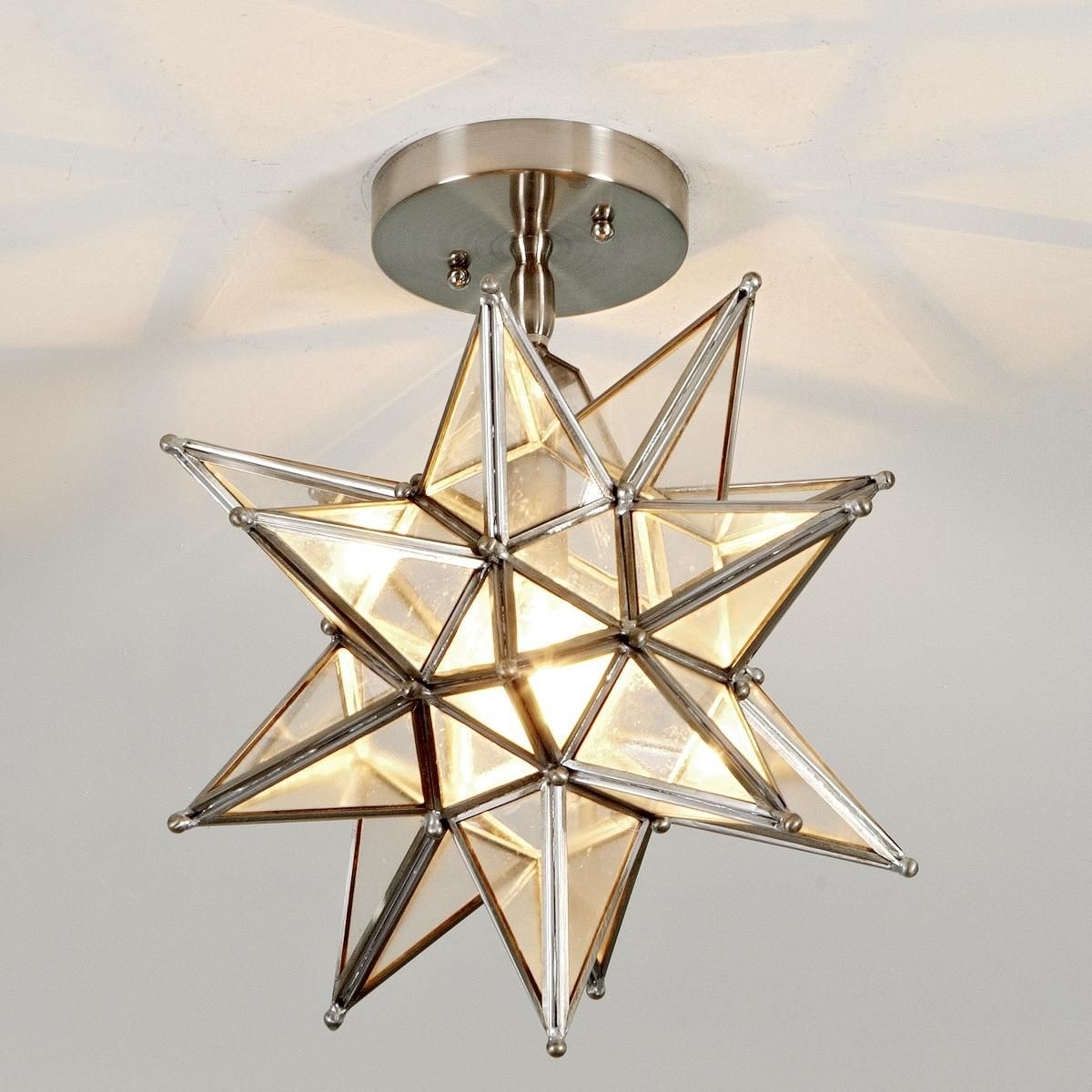 Moravian star ceiling light 1