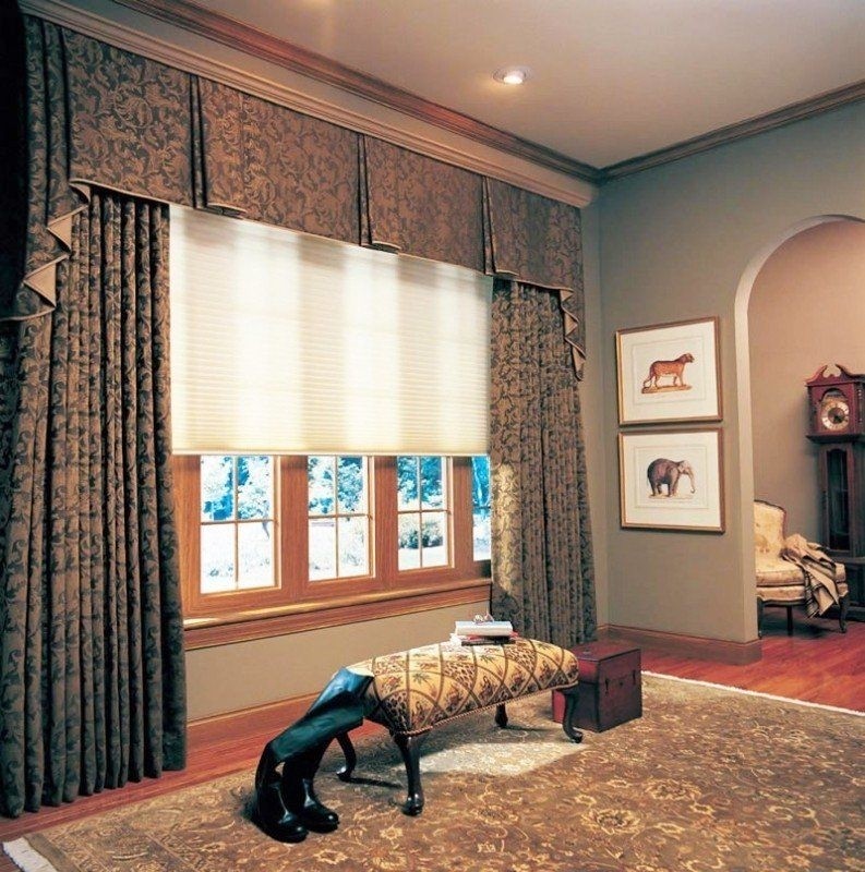 Wide window valance