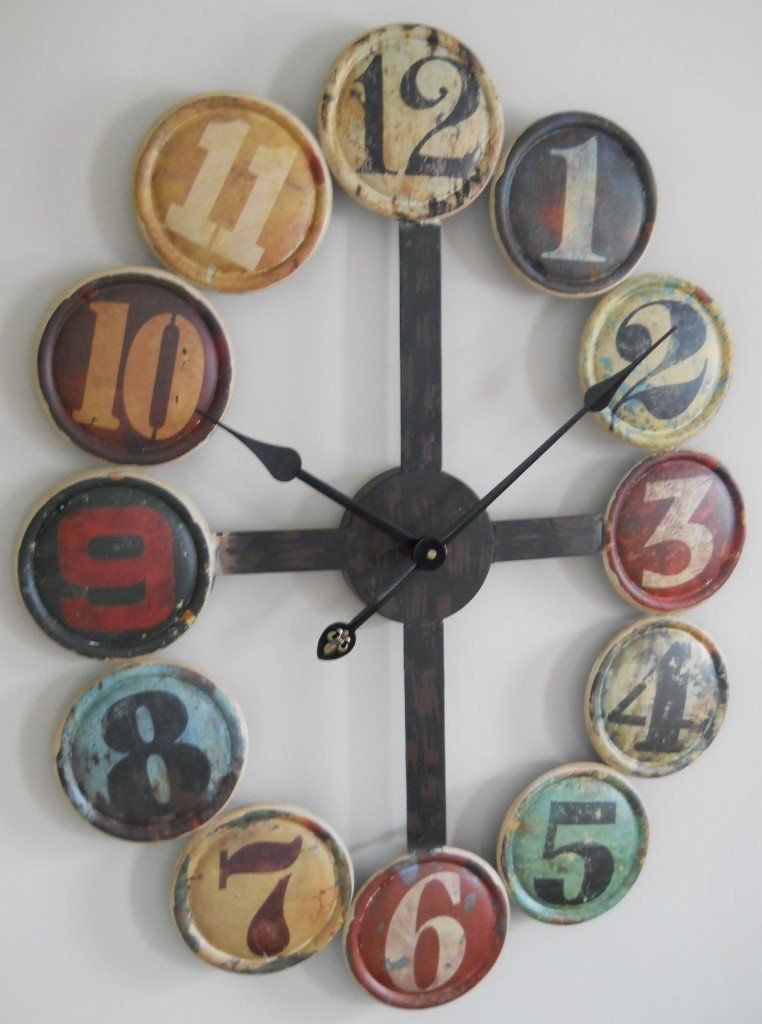Large Metal Contemporary Wall Clock