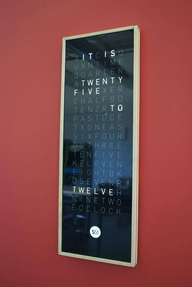 Digital wall clock 1