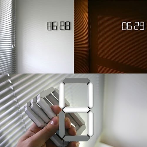 Digital wall clock 8