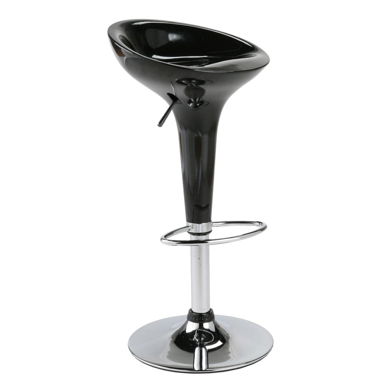 ITALMODERN Ashby Adjustable Bar / Counter Stool, Black