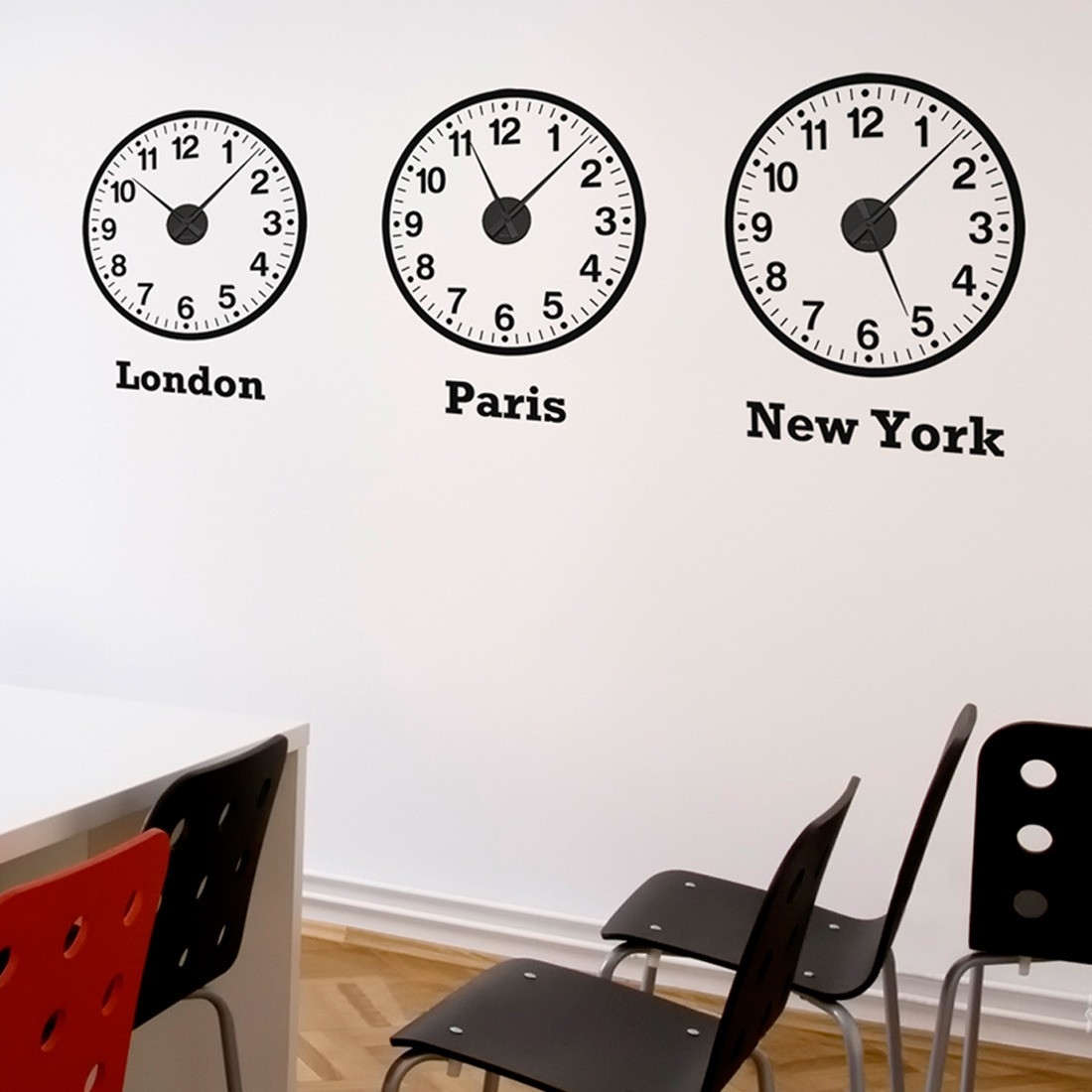 Multiple time zone wall clock