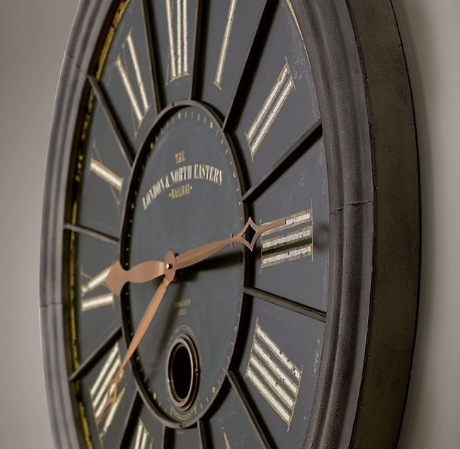 Retro digital wall clock