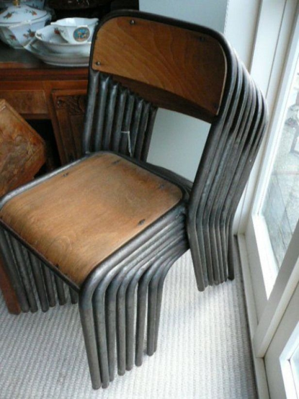 Vintage school chairs 4