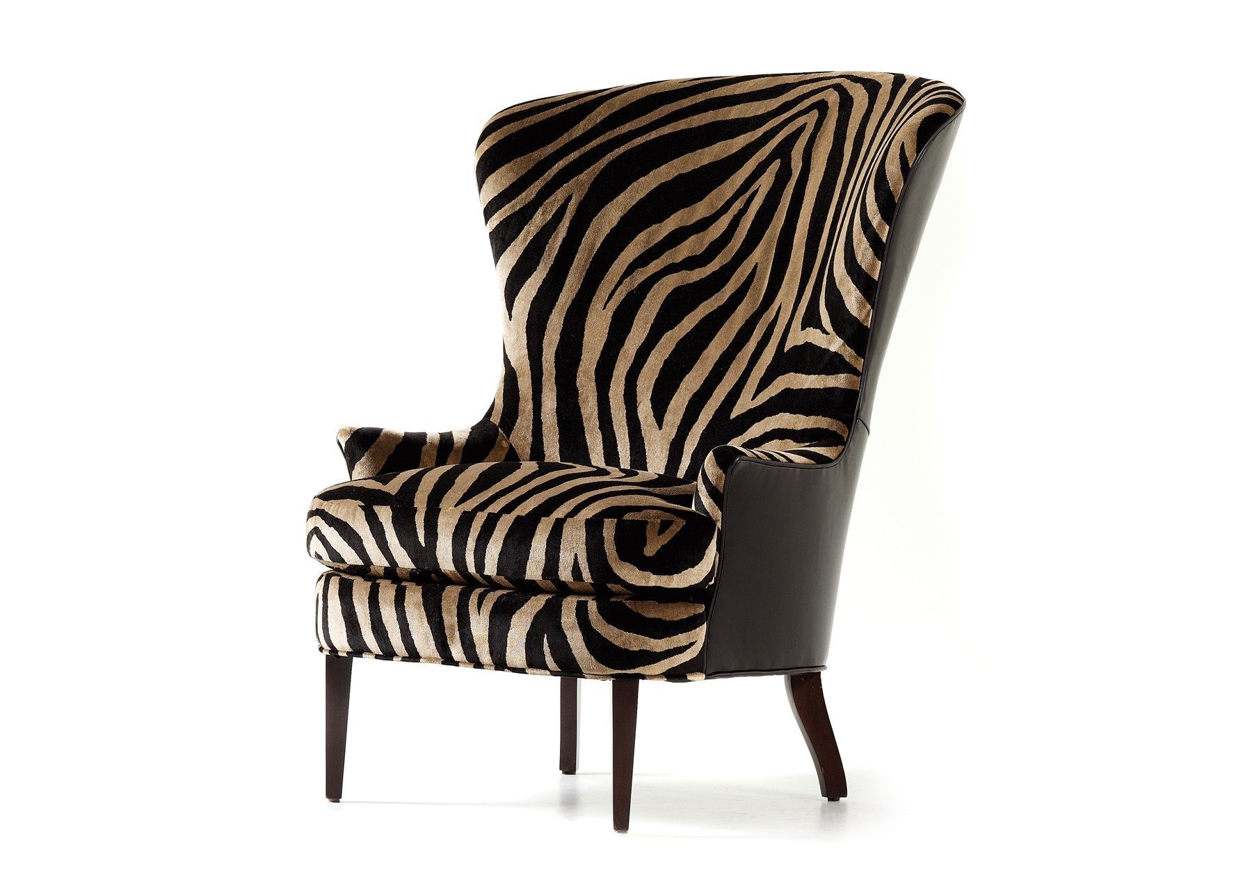 Animal print arm chair