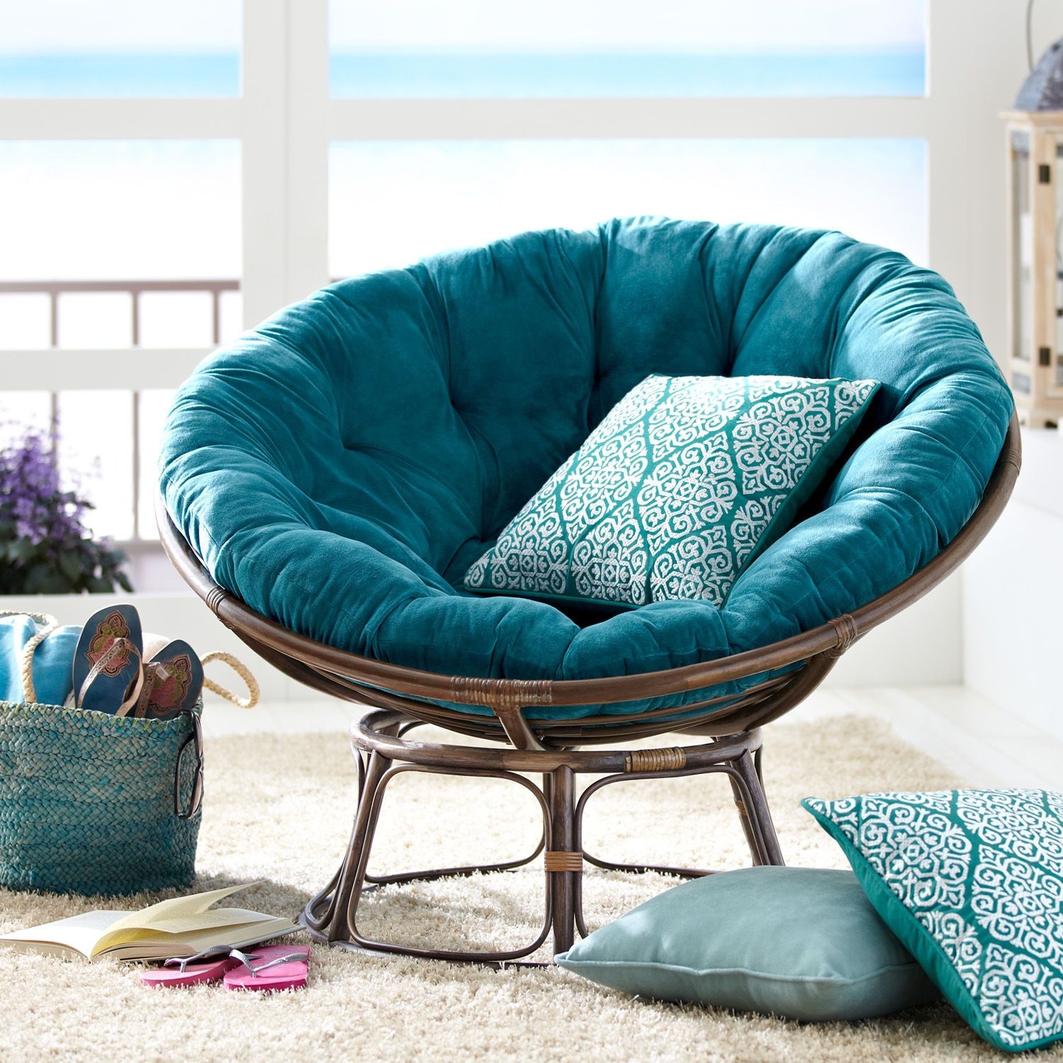 Chocolate brown cushions