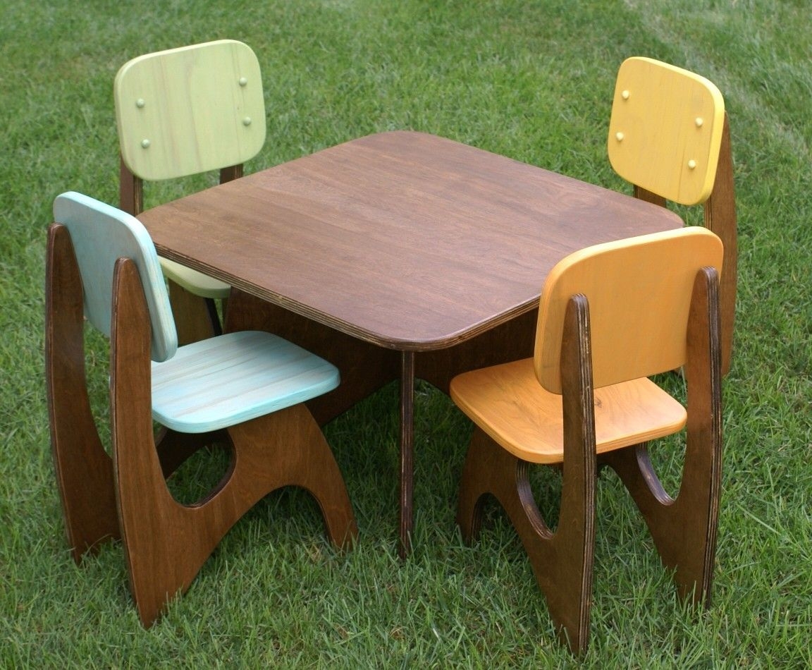 Wooden Childrens Table And Chairs