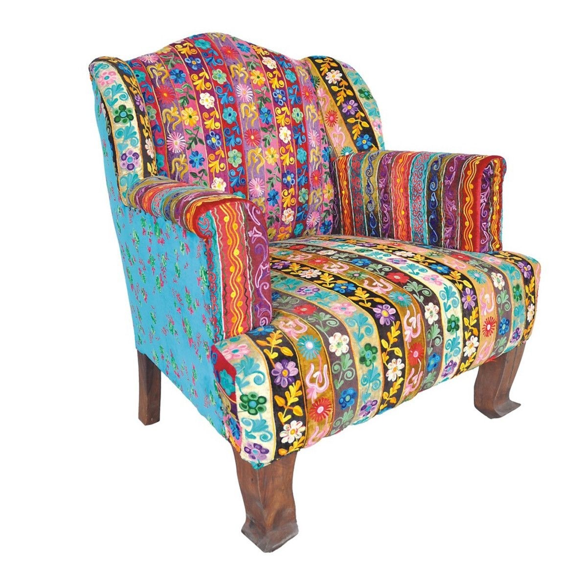 Patchwork armchairs