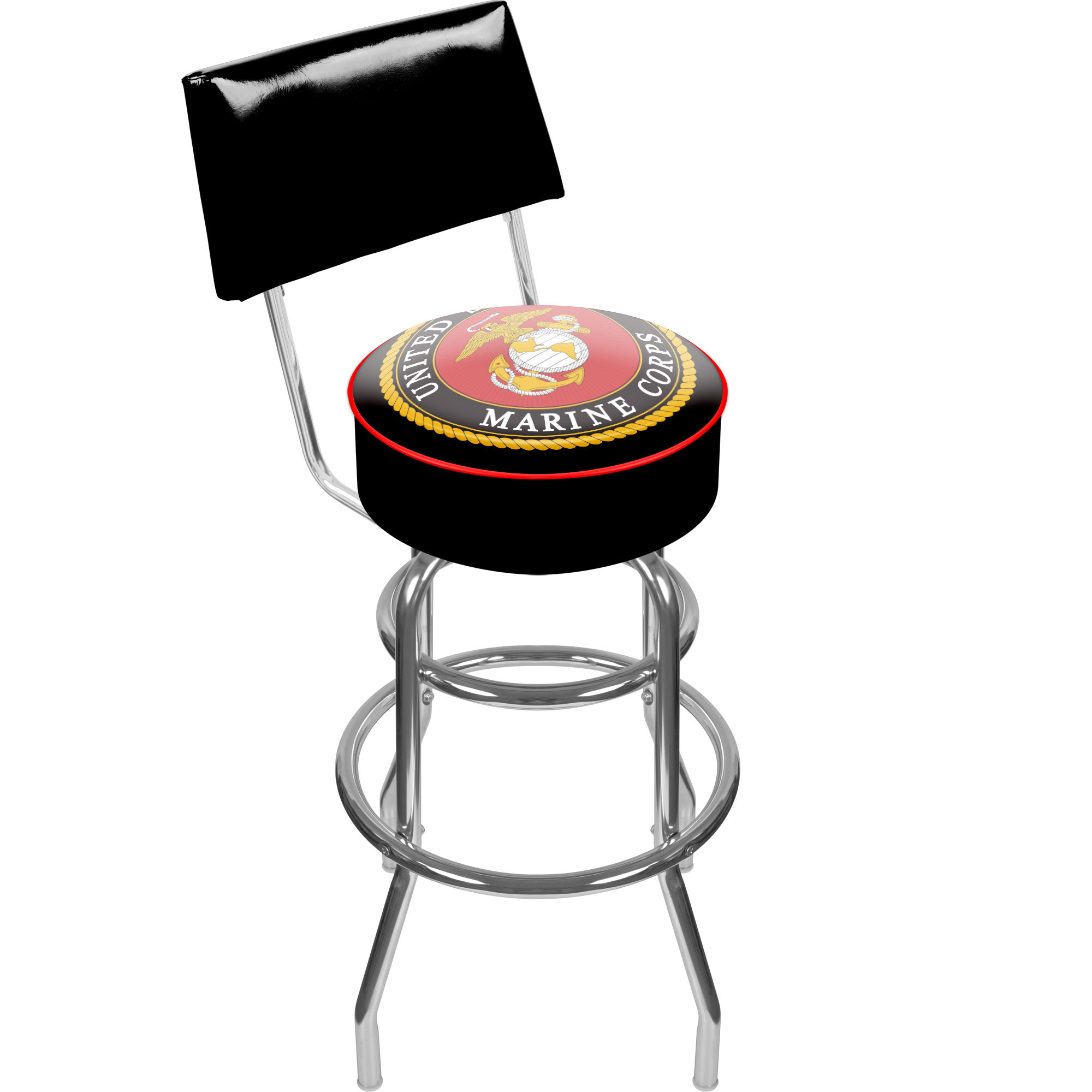 Trademark Miller High Life Padded Bar Stool with Back