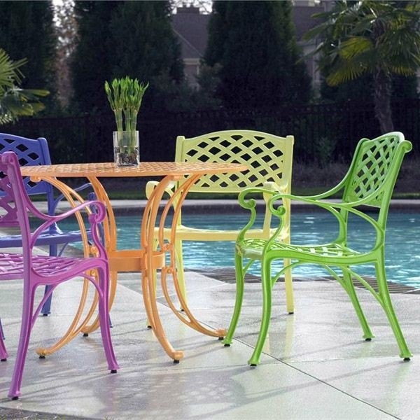 Vintage wrought iron chairs