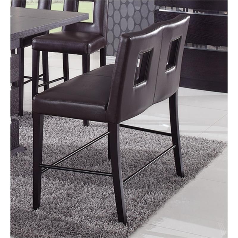 Global Furniture Bar Bench with Brown Cushion