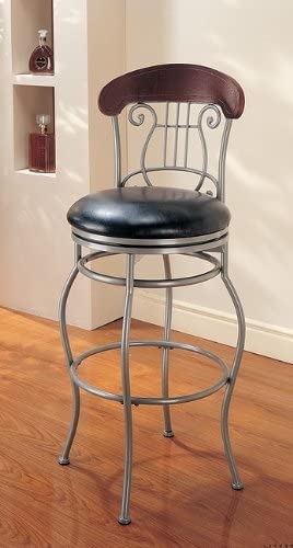 Monticello Euro Designer Metal Swivel Bar Stool Barstool