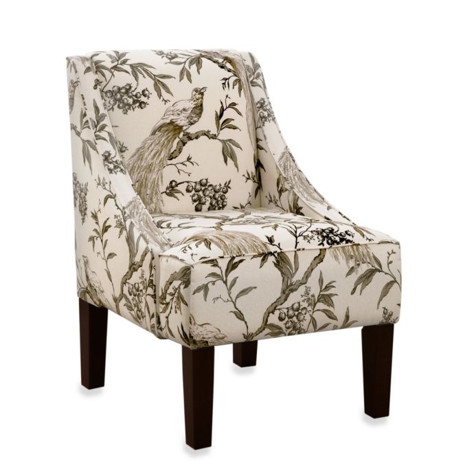 Skyline Furniture Swoop Arm Chair in Roberta Winter