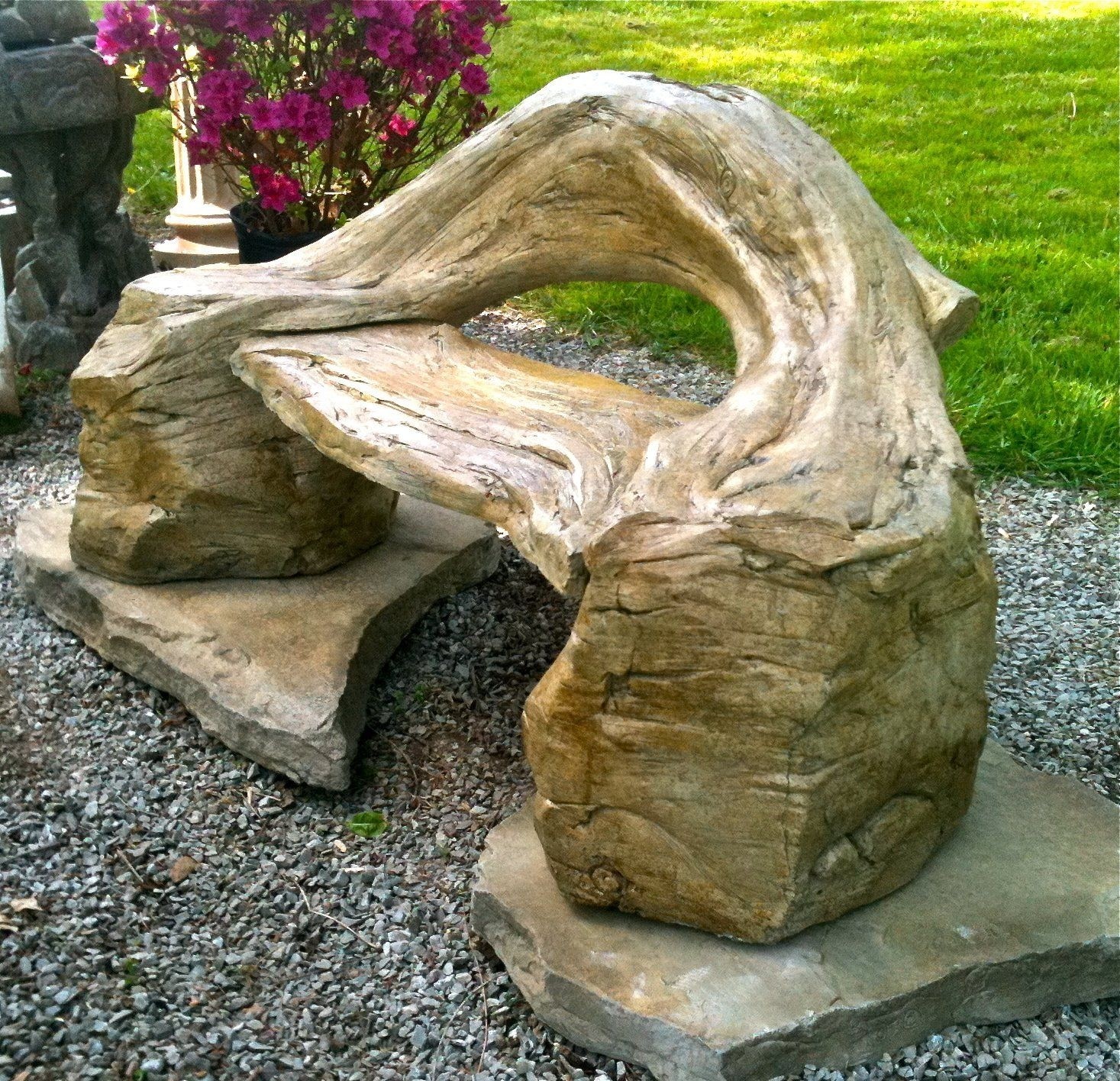 Stone Patio Benches