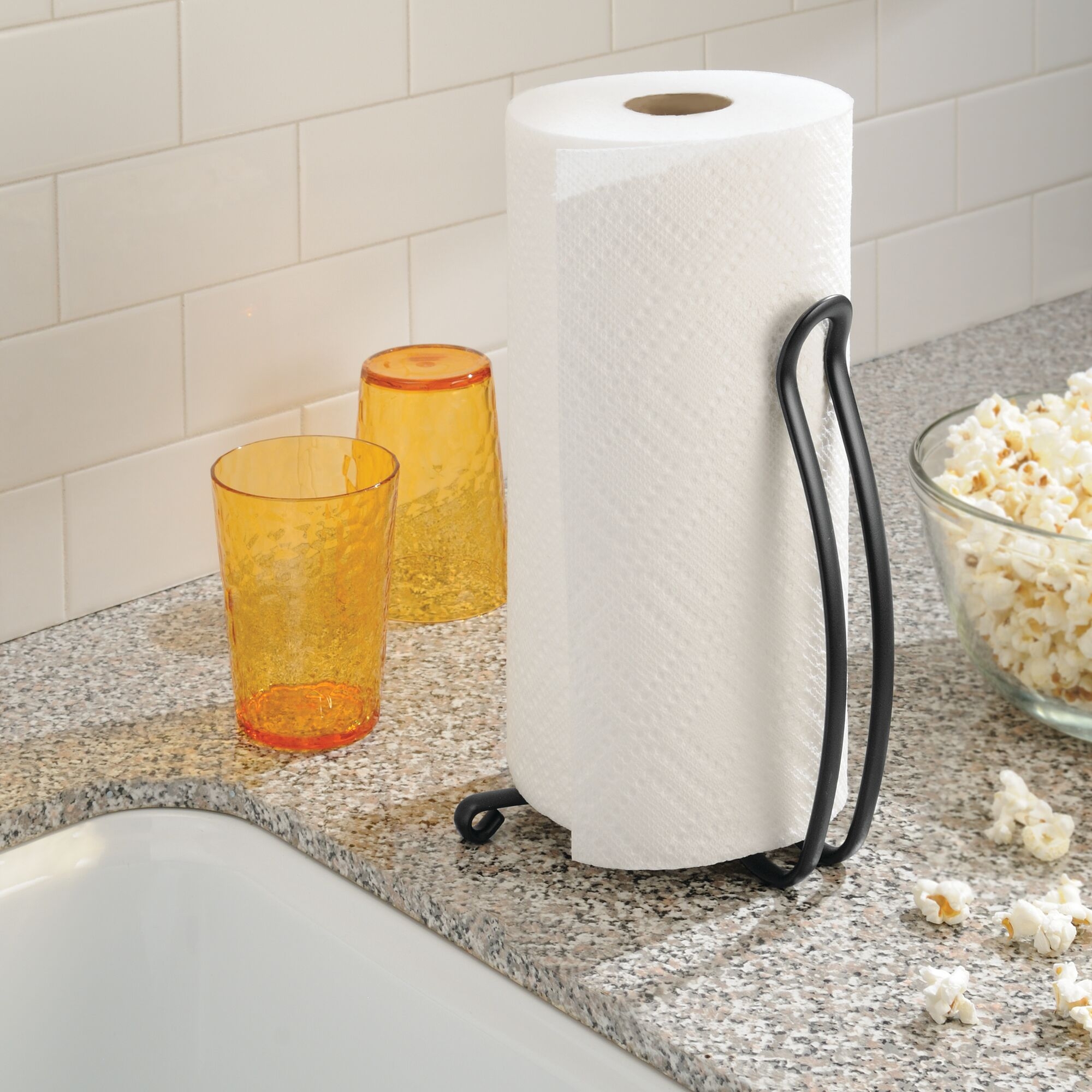 InterDesign Cameo Paper Towel Holder, Bronze