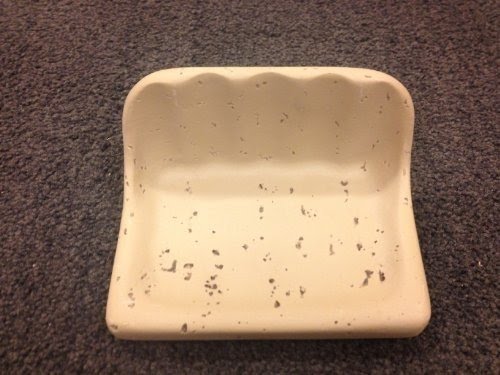 Bathroom Soap Dish Wall Accessory Dark Travertine 4"x6"