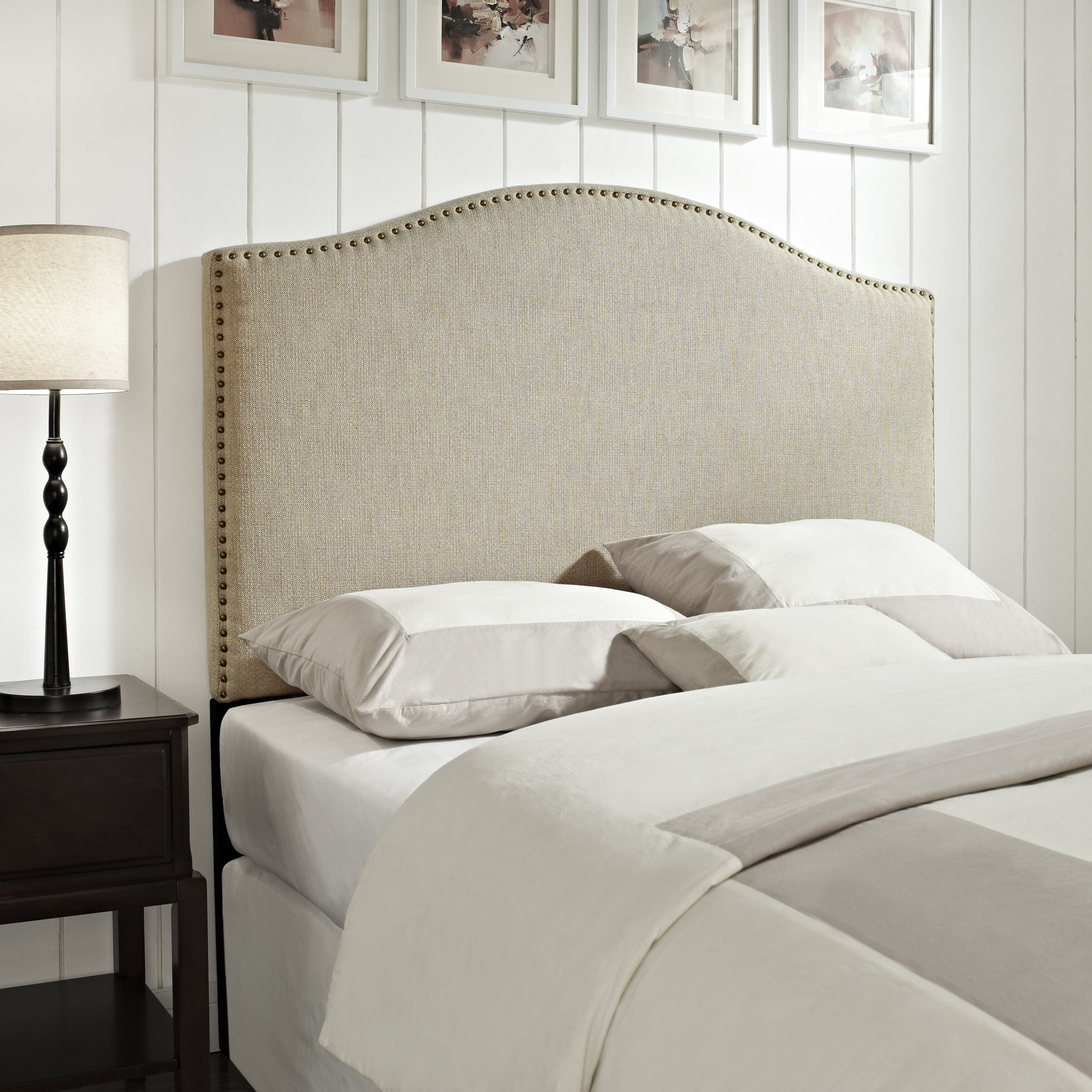 Carlton Durable and Upholstered Headboard, King/Cal King
