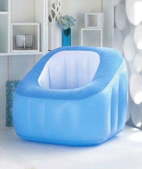 Comfi Air Cube Chairs - Blow up Chair - Inflatable Lounge Chair (Blue)