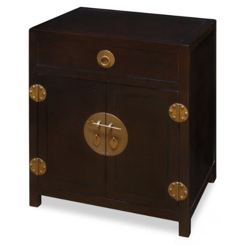 Elmwood Ming Style Cabinet - Dark Espresso