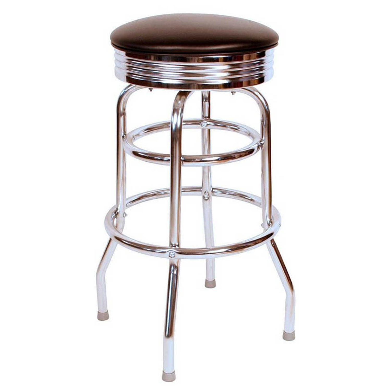 1971 Inspired Floridian Swivel Bar Stool Black