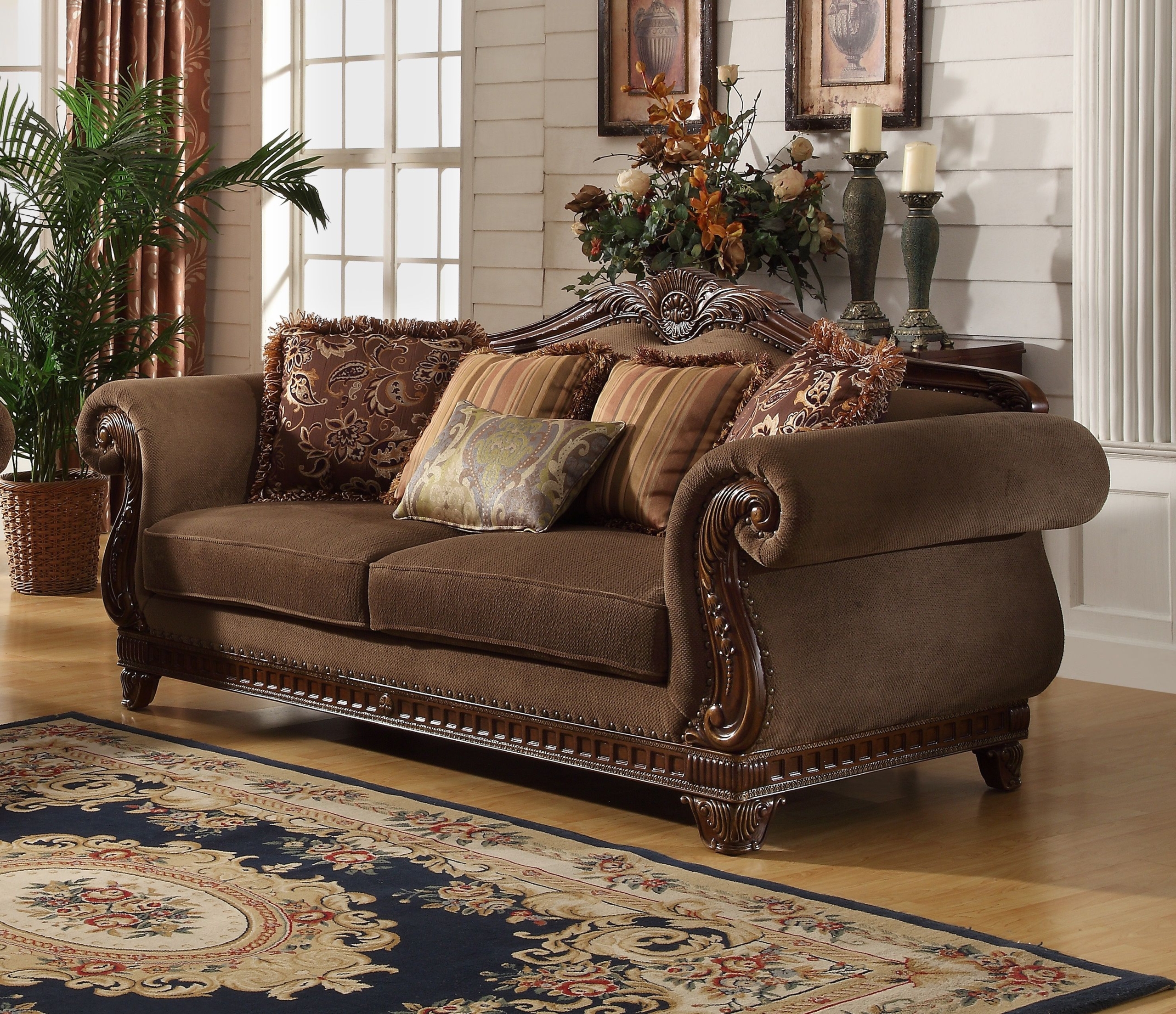 Homelegance Lambeth Ii Sofa In Textured Chenille
