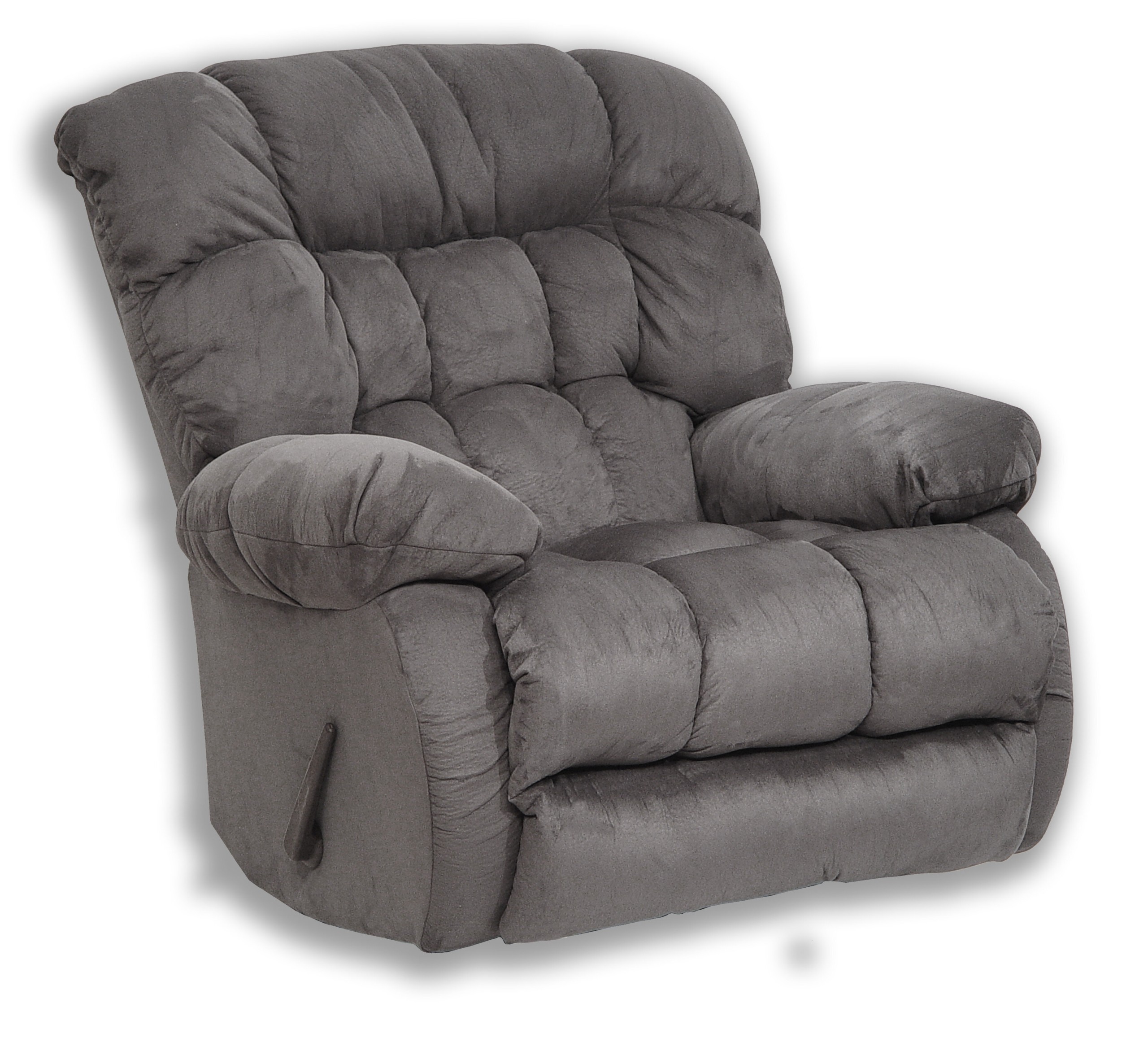 Teddy Bear Chaise Swivel Glider Recliner Fabric: Graphite