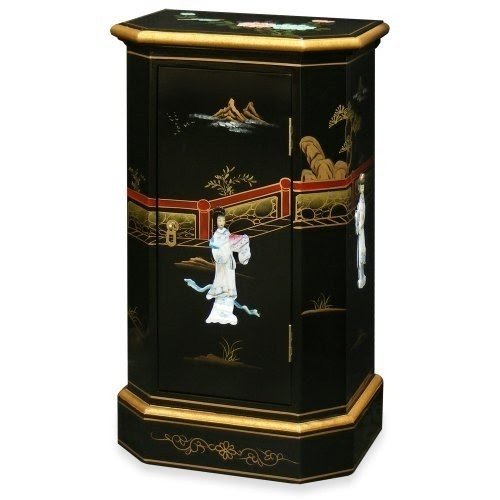 Black Lacquer Hallway Cabinet