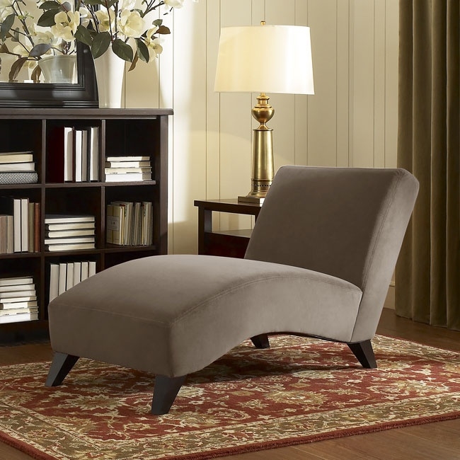 Contemporary Taupe Chaise. This Modern Chaise Lounge Chair is the Perfect Piece of Furniture to Complement any Home Decor. Whether it be for Living Room, Dining Room, Bedroom or Office this Comfortable Chaise Lounge Sofa is sure to please.