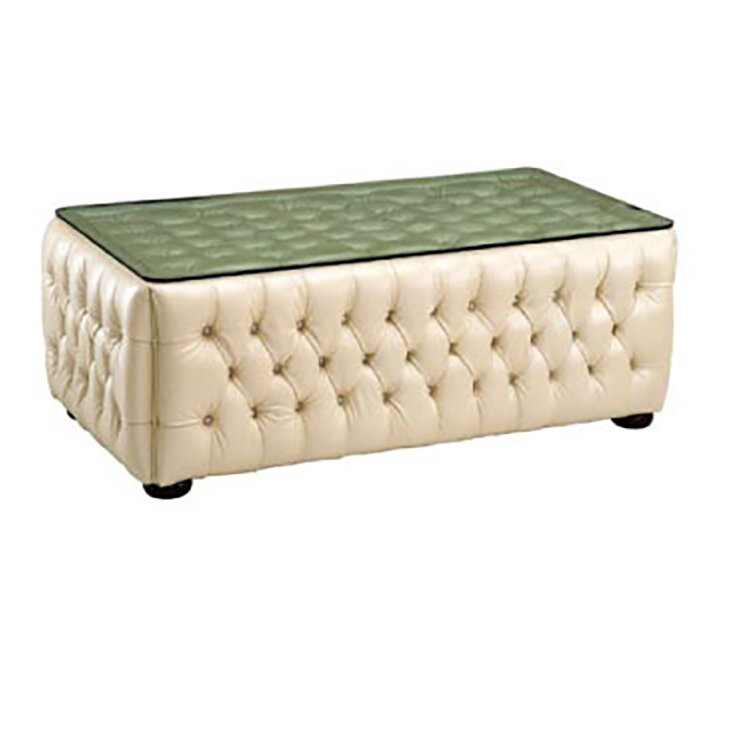 European Design Coffee Table in Ivory Finish 33SS55