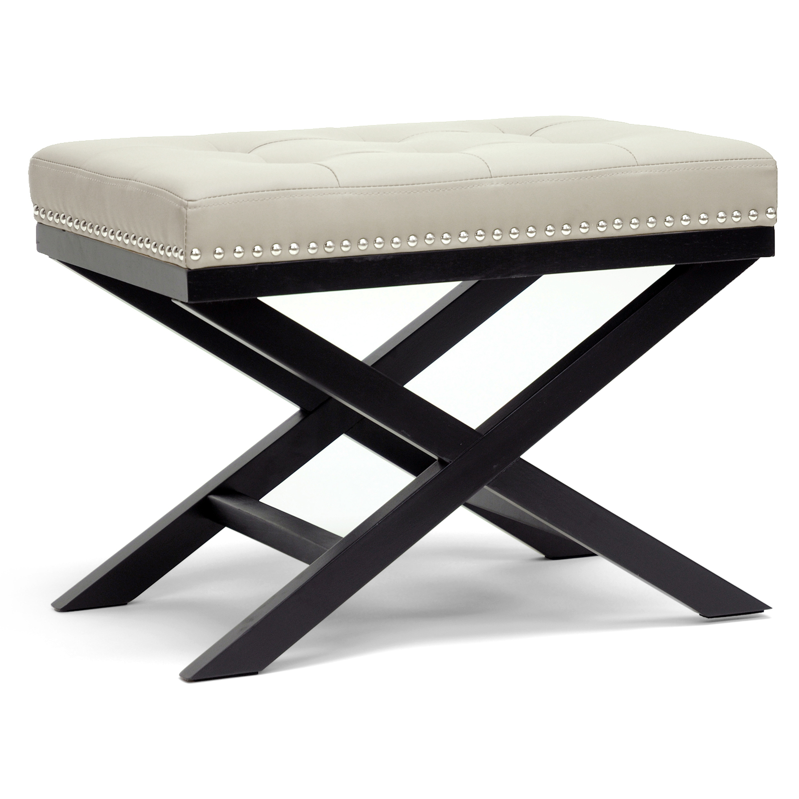 Baxton Studio Hopton Modern Bench, Taupe