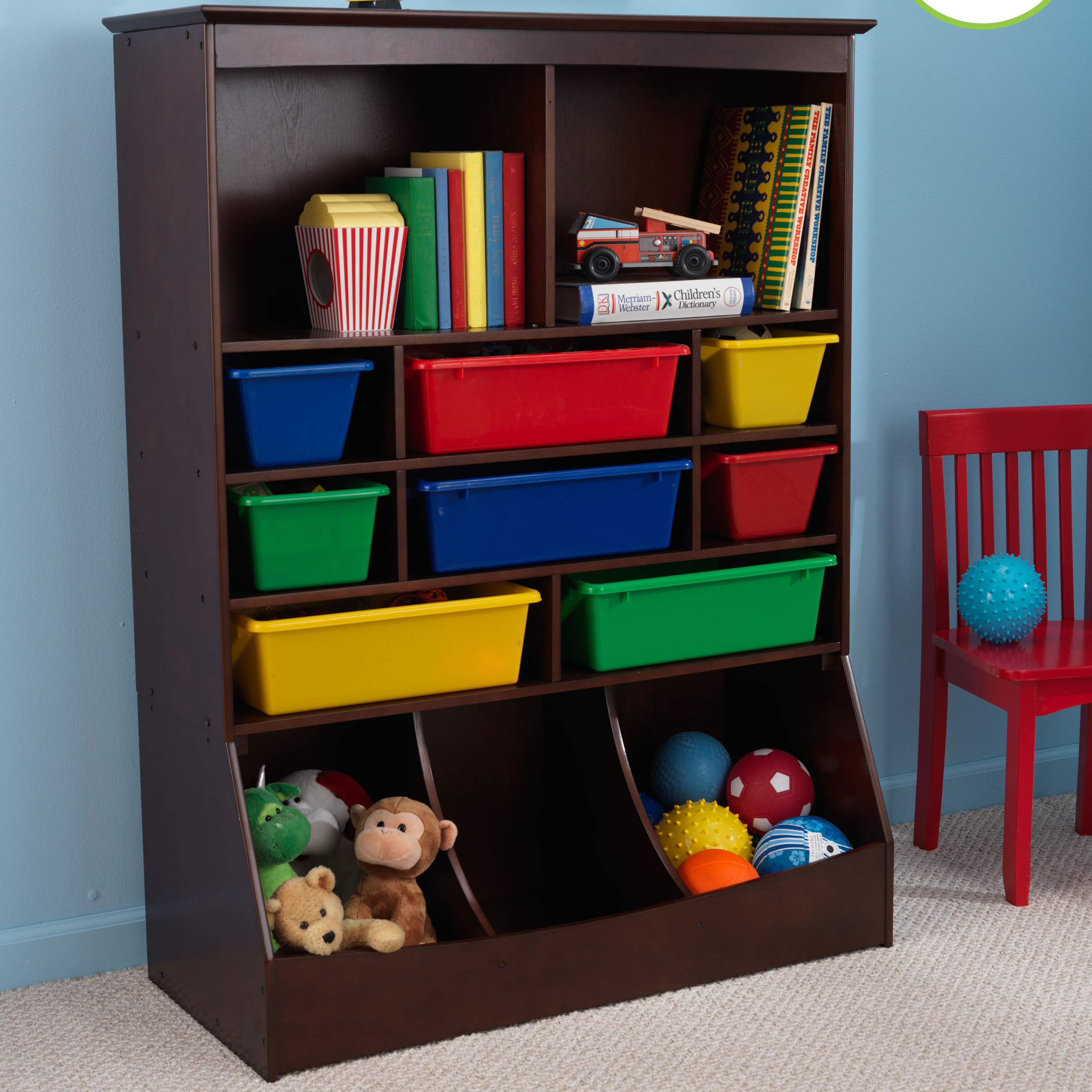 KidKraft Wall Storage Unit - Espresso