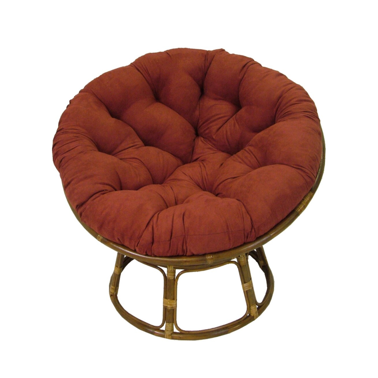 Rattan Papasan Chair with Cushion